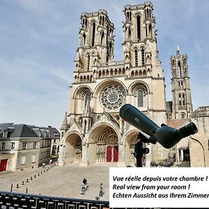 拉昂Logis Du Parvis ***Face Cathedrale/In Front Of The Cathedral***住宿加早餐旅馆 Exterior photo