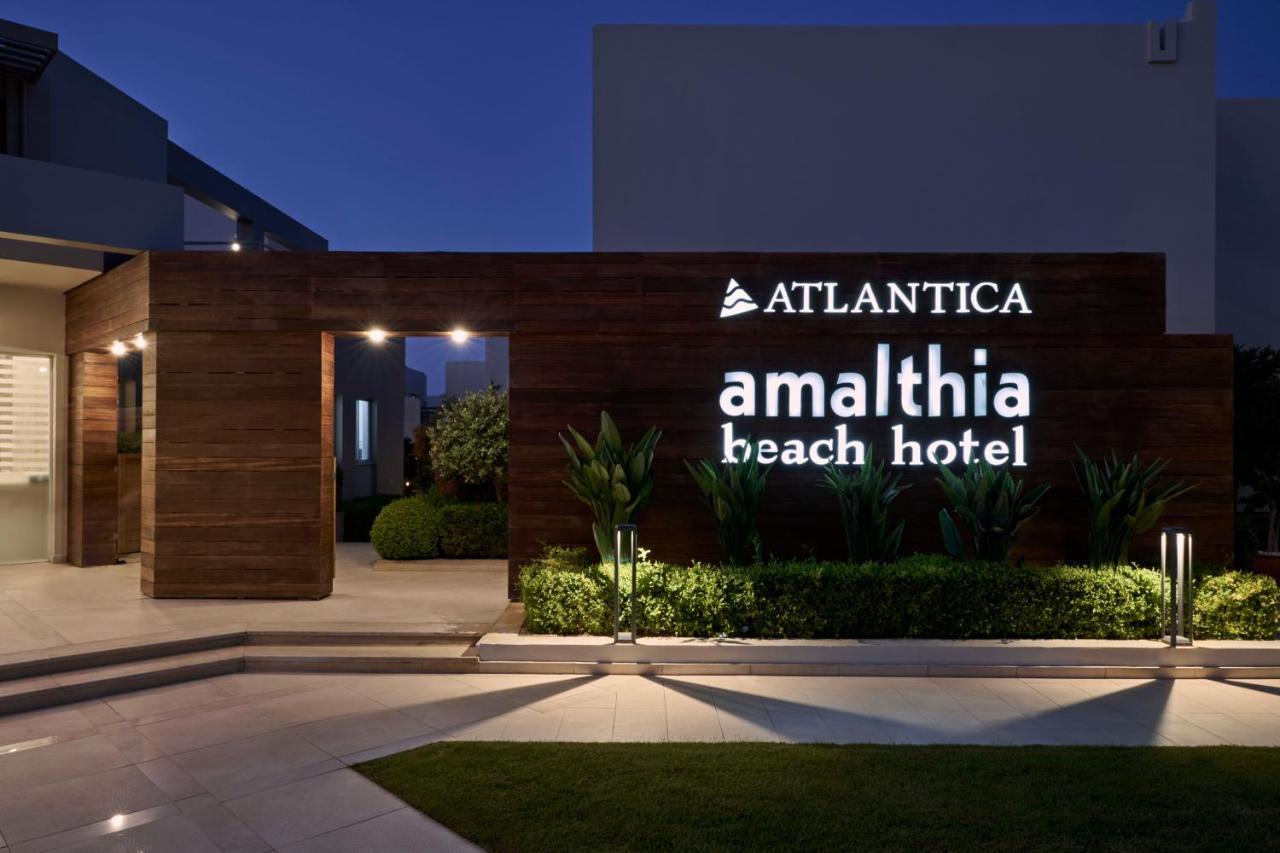 Atlantica Amalthia Beach Hotel - Adults Only Agia Marina 外观 照片