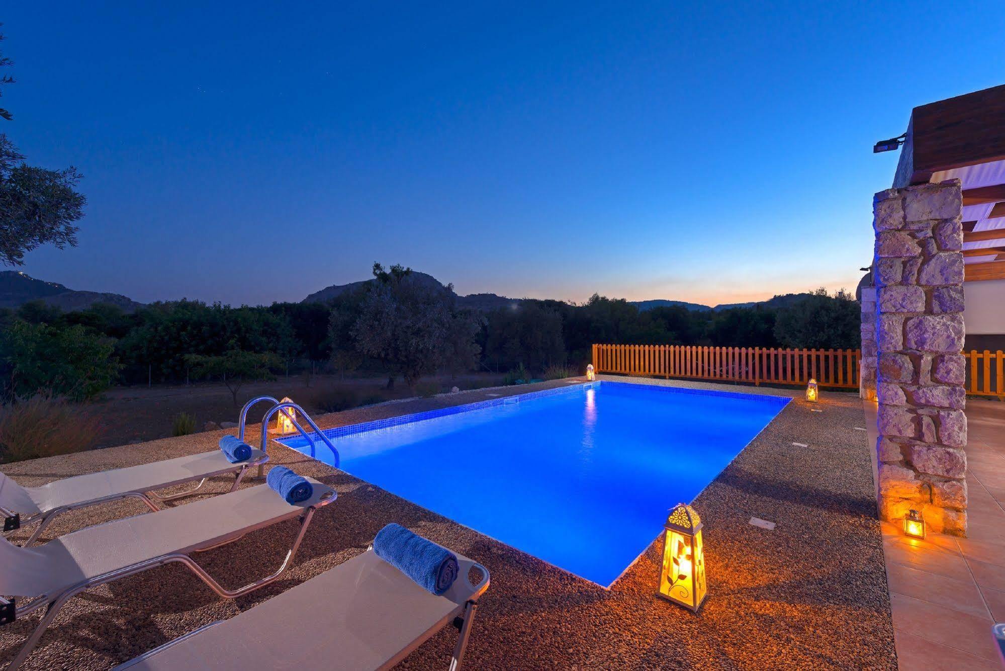 Olive Private Villa Swimming Pool 5 Bdr Rhodes 科林比亚 外观 照片