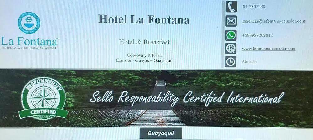 Hotel La Fontana 瓜亚基尔 外观 照片