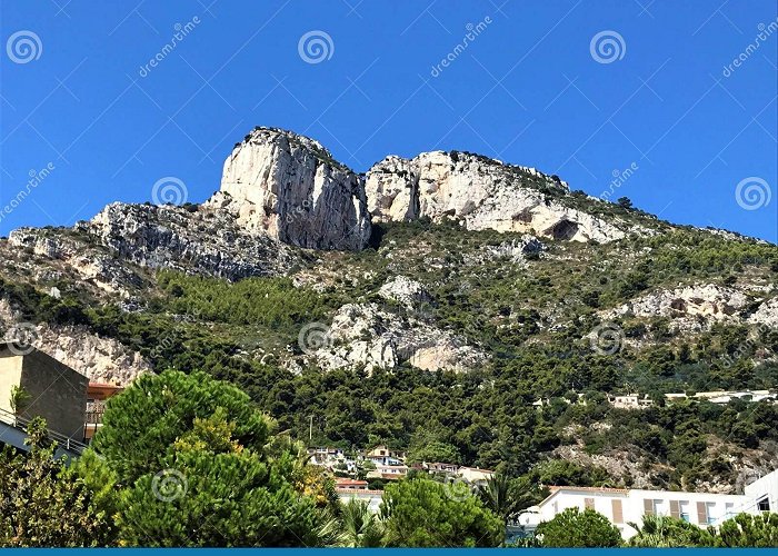 Exotic Garden of Monaco Tete De Chien Rock, Cap D`Ail South of France Stock Image - Image ... photo
