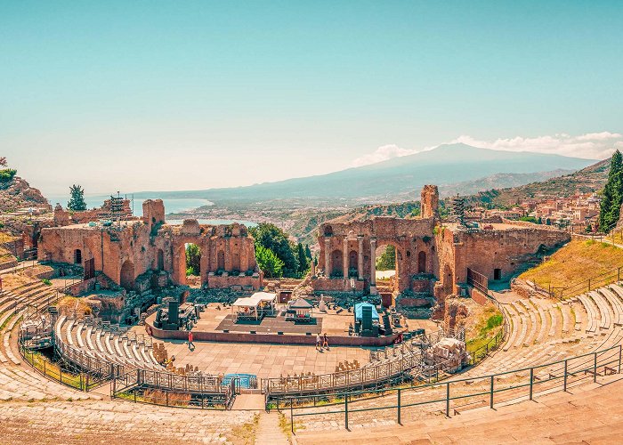 Greek Amphitheater Greek-Roman Theatre of Taormina - Sicily photo