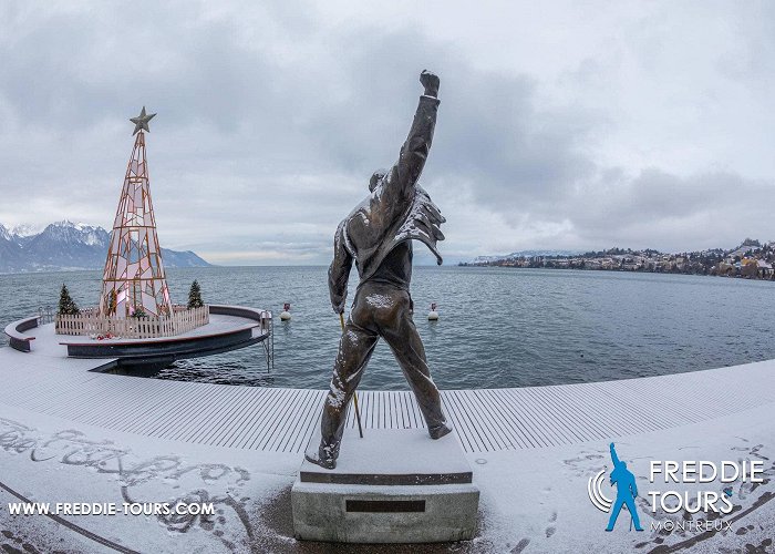 Freddie Mercury Statue A statue in homage to Freddie Mercury in Montreux photo