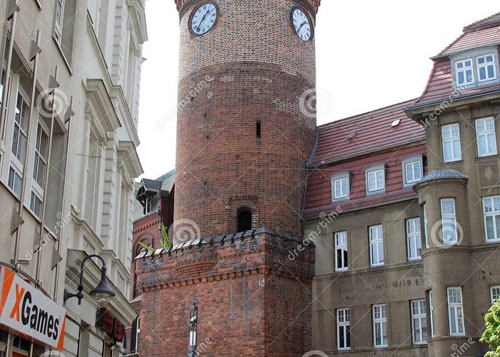 Spremberger Street 13th-century Spremberger Tower, Symbol of the City, Formed the ... photo