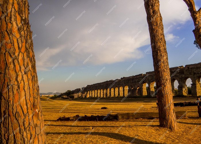 Parco degli Acquedotti Premium Photo | View of the park of the aqueducts italian parco ... photo