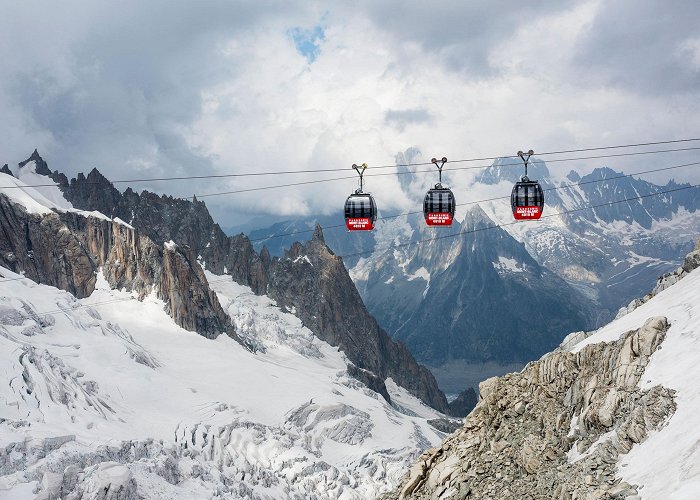 Panoramic Mont Blanc Gondola Ride the Cable Car to the Top of Mont Blanc in France photo