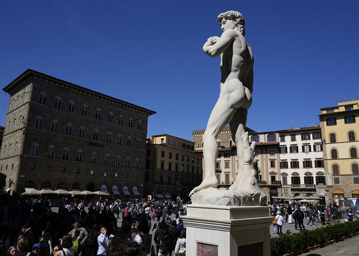 David of Michelangelo Tourists flood Florence museum to see David statute after Florida ... photo