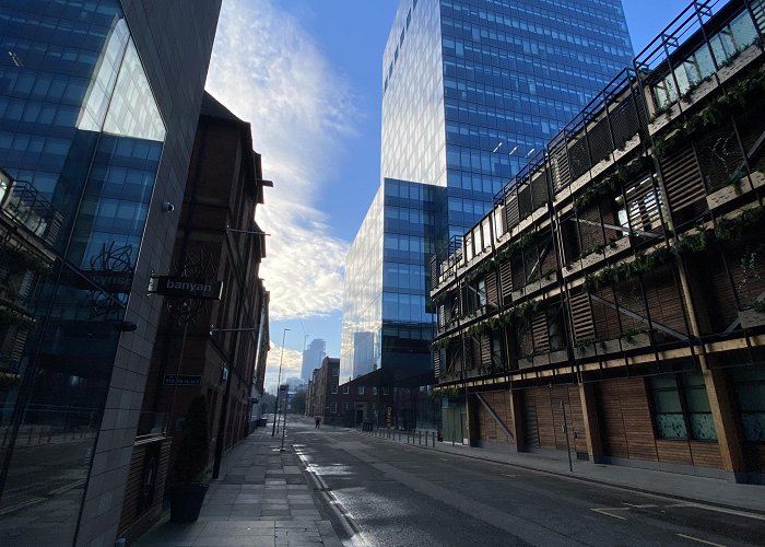 Spinningfields Took this photo of a very desolate Spinningfields on Saturday. : r ... photo