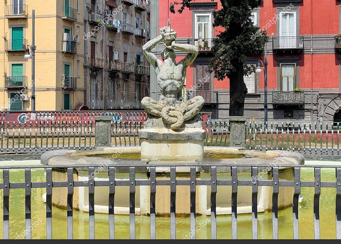 Piazza Cavour Nineteenth Century Triton Fountain Piazza Cavour Naples Port ... photo