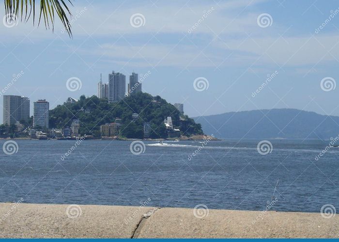 Porchat Island Porchat Island Sky Blue Sea Wave Sao Vicente, Sao Paulo Brazil ... photo