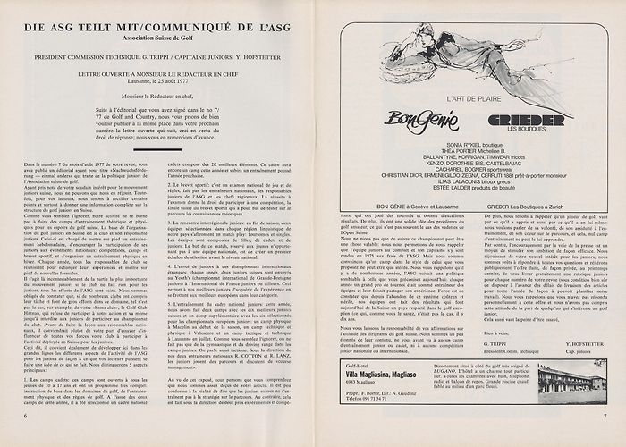 Golf Magliaso GOLF&COUNTRY 09-1977 by swissgolf.ch - Issuu photo