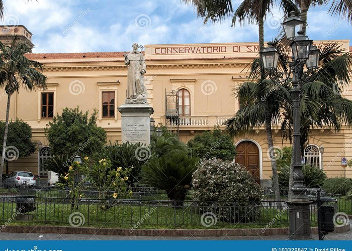 Piazza Sant'Antonino Statue of S. Antonino Abbate, Patron Saint of Sorrento, Italy ... photo