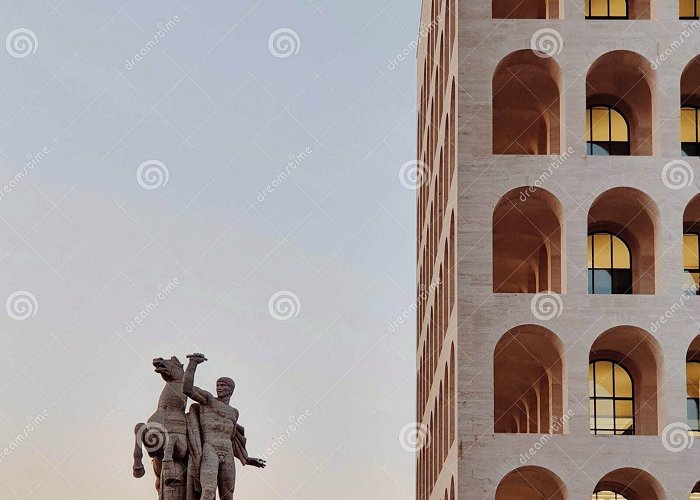 Fontana del Piazzale Konrad Adenauer 273 Palazzo Della Civilta Stock Photos - Free & Royalty-Free Stock ... photo