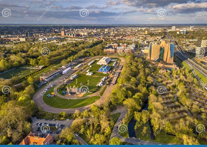 Stadspark Aerial View Groningen City FromStadspark Stock Image - Image of ... photo