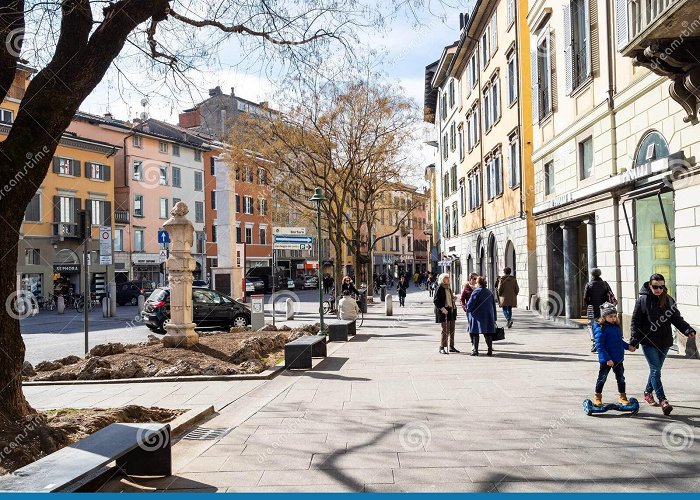 Matteotti Square Piazza Giacomo Matteotti in Bergamo City Editorial Stock Photo ... photo