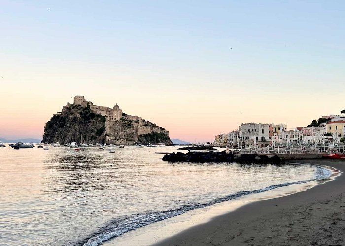 Pescatori Beach Staying in Ischia's Castello Aragonese - Lions in the Piazza photo