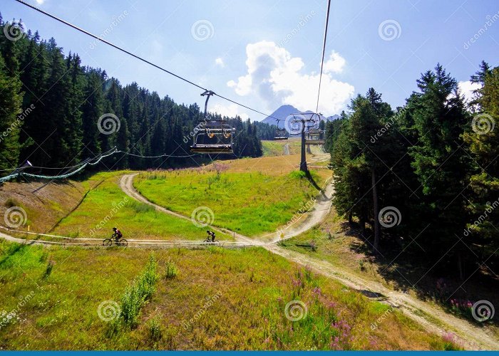 Chamolé Pila-Chamole Chairlift stock photo. Image of europe - 260081774 photo