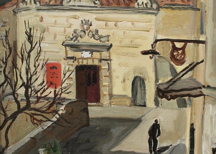 Musée Yves Brayer Yves Brayer, The Town Hall of Les Baux-De-Provence, 1946, Oil on ... photo