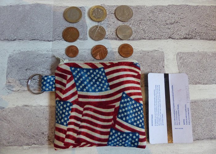 Funicolare di Capri American Flag Coin Purse, America, USA, Flag Coin Purse, Discreet ... photo