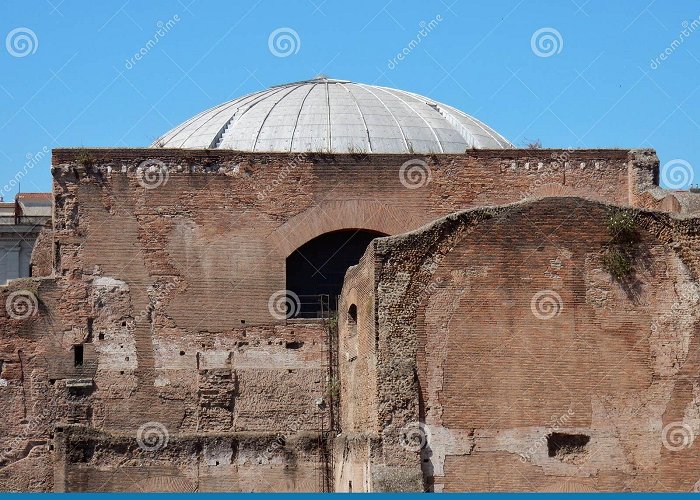 Diocletian Bath and the Octagonal Hall Rome - Dome of the Planetarium Stock Image - Image of blue, italy ... photo