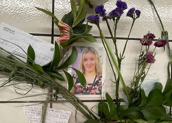 High Park Subway Memorial for stabbing victim Vanessa Kurpiewska grows at High Park ... photo