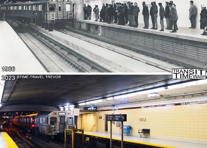 High Park Subway Keele Subway Station during its opening day on February 26th, 1966 ... photo