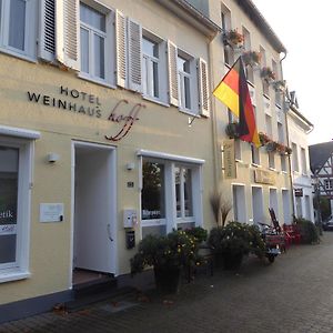 Hotel Weinhaus Hoff 莱茵河畔的巴特霍内夫 Exterior photo