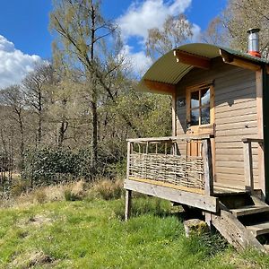 Cosy Woodland Off Grid Shepherds Hut - Hazel 道格拉斯城堡 Exterior photo