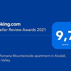 Villa Romana Mountainside Apartment In Alcalali, Jalon Valley Exterior photo