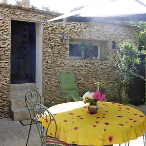 Charming Stone Tiny House With Private Terrace, Villes-Sur-Auzon Exterior photo