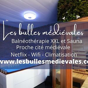 Les Bulles Medievales - Appartement Dedie Au Bien Etre Avec Spa Et Sauna - Netflix Et Wifi - Climatisation 卡尔卡松 Exterior photo