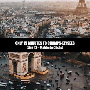 Suite L'Eclipse Paris, Logement Avec Jacuzzi, A 10 Minutes Des Champs Elysees 勒瓦卢瓦-佩雷 Exterior photo