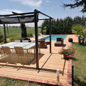 Maison Avec Vue Pyrenees Et Piscine Chauffee Aignes Exterior photo