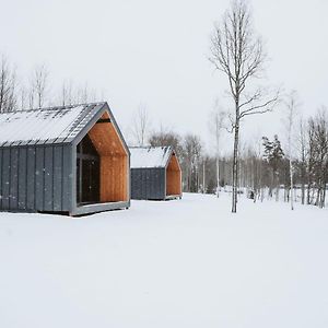 Sniegi Design Cabin With Sauna 马多纳 Exterior photo