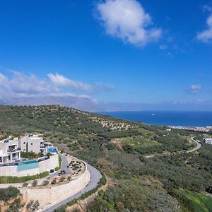 Argyrie Villas, Luxury, Amazing Sea View, Heated Pool Kallergiana Exterior photo