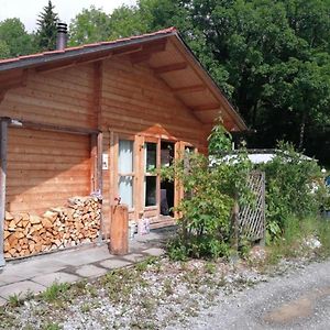 奥伯维尔Chalet Blockhaus Auf Camping别墅 Exterior photo