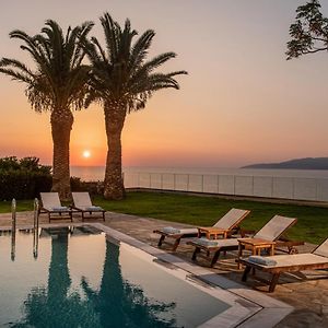 Villa Sunrise Majestic Seaview With Private Pool 赫索尼索斯 Exterior photo