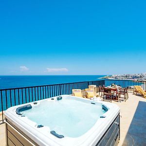 圣保罗湾城Islet Promenade Seafront Penthouse With Breathtaking Seaviews And Private Hot Tub On The Large Terrace By Getawaysmalta公寓 Exterior photo