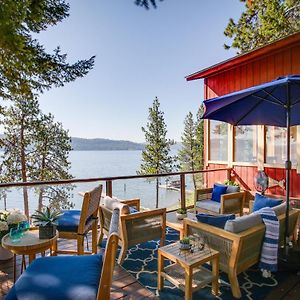 Lakefront Bliss Coeur Dalene Cabin With Dock! 科达伦 Exterior photo