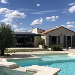 巴伯济约Demeure Charentaise Standing - Grande Piscine - Jacuzzi Balneo - Pool House别墅 Exterior photo