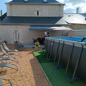 Superbe Gite 10 Personnes A Gizeux Avec Piscine Exterior photo