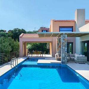 Modern Villa Fos With Private Pool, 5Km From The Beach Kefalas Exterior photo