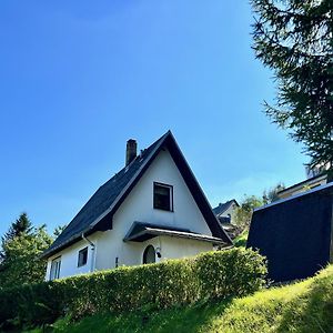 Urige Berghutte Mit Kamin In Pobershau Im Erzgebirge Nahe Schwarzwassertal Exterior photo