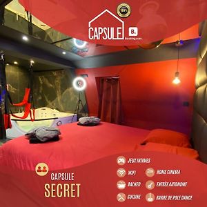 Capsule Secret - Jacuzzi - Netflix & Home Cinema - Jeux De Couple - Barre De Pole Dance 瓦朗西纳 Exterior photo