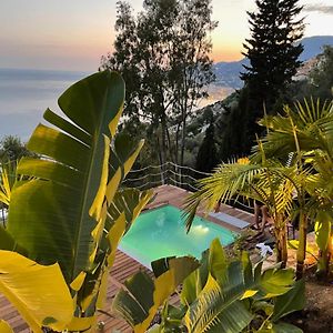 Modern Seaview Villa With Pool Above Monaco 格里马尔迪 Exterior photo