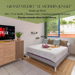 Grand Studio Le Modern Jungle - Residence Les Jacquiers 圣丹尼斯 Exterior photo
