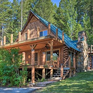 Alpine Adventures Cozy Log Cabin With Deck And Views!别墅 Exterior photo