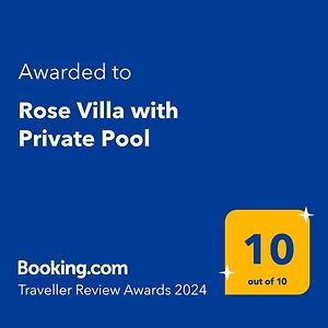 Rose Villa With Private Pool Roupai Exterior photo