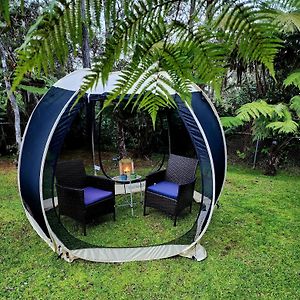 Romantic Retreat, Pop Up Dome At Your Own Private Yard, Outdoor Shower, Firepit, 5 Min To Hawaii Volcano Park Exterior photo