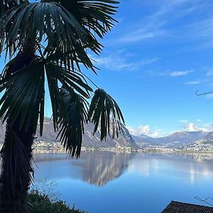 Ferienwohnung Il Sogno Mit Privatem Seeanstoss In Riva San Vitale-Lugano Exterior photo